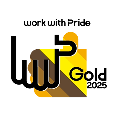 ロゴ画像：work with pride gold